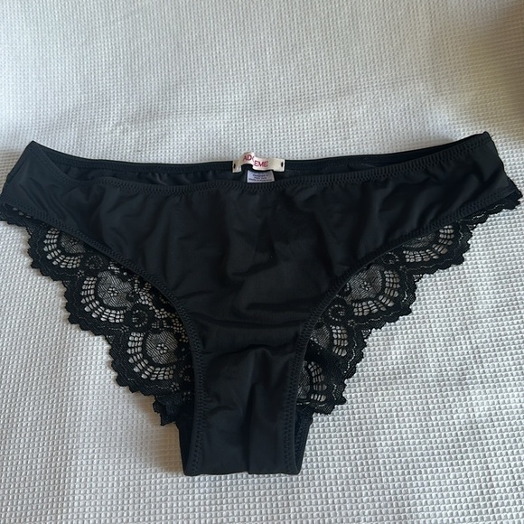 Adore Me Black Tibby Unlined Bra and Panty Set 36DD/M - Picture 5 of 11